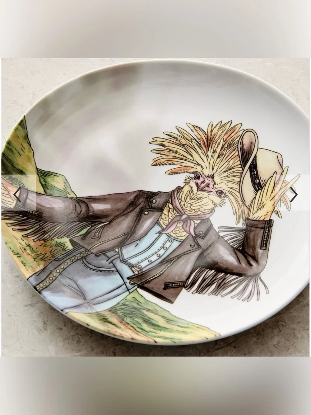 dapper animal west elm western chicken plate